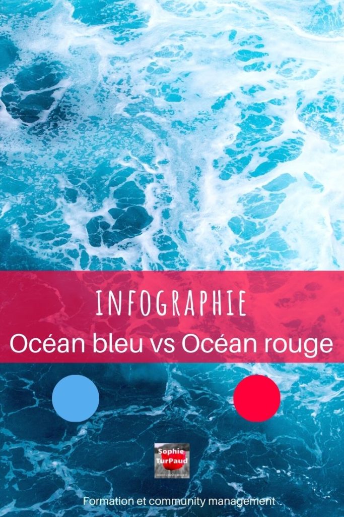 Infographie Océan bleu vs Océan rouge via @sophieturpaud