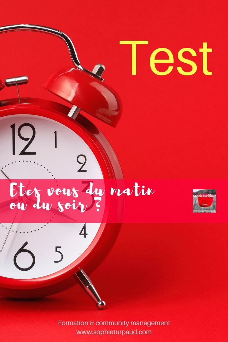Etes vous du matin ou du soir ? à vérifier avec ce test via @sophieturpaud #entrepreneur #bienetre #qvt