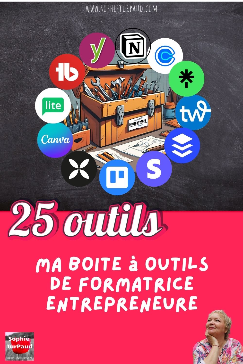 25 outils Ma boite à outils d’entrepreneure