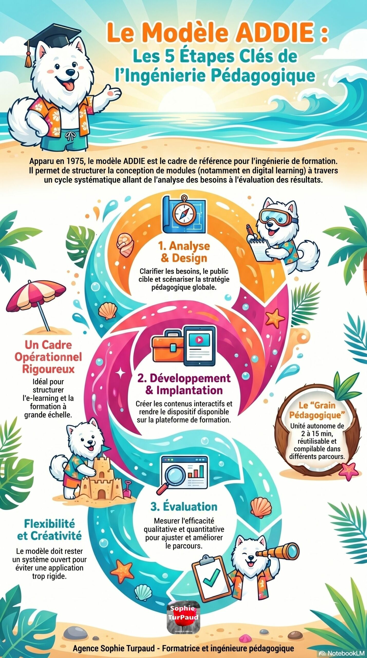 Infographie Le modèle ADDIE