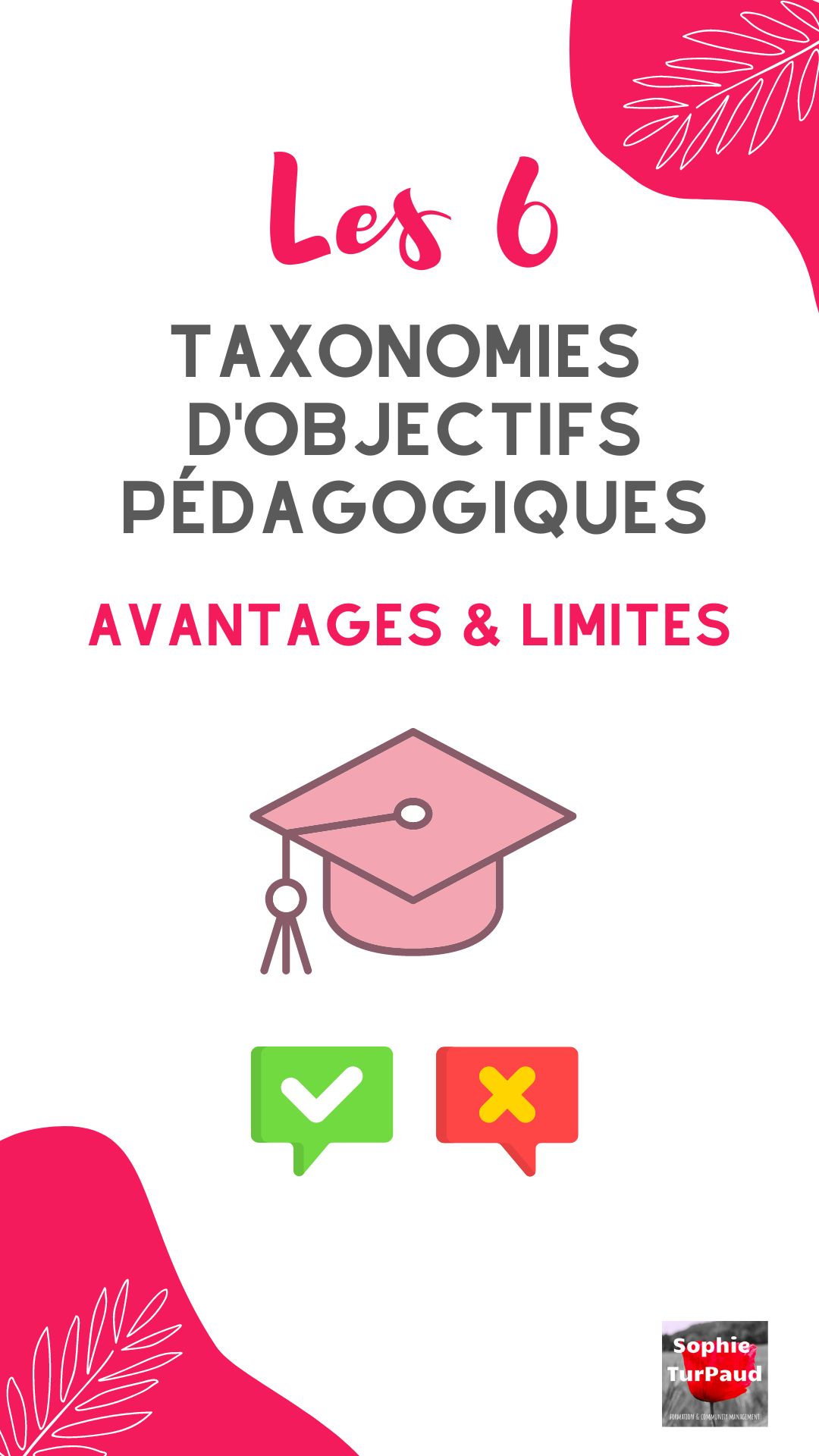 Les 6 taxonomies d'objectifs pédagogiques avantages et limites