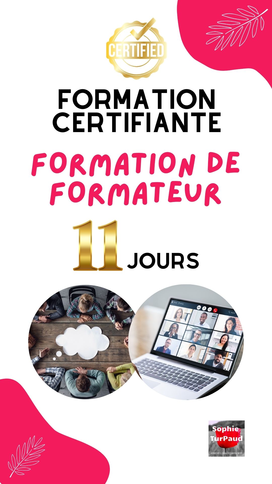 Formation de formateur certifiante sur 11 jours