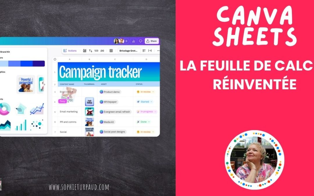 Canva ne s’arrête pas aux visuels : découvrez Canva Sheets ✨
