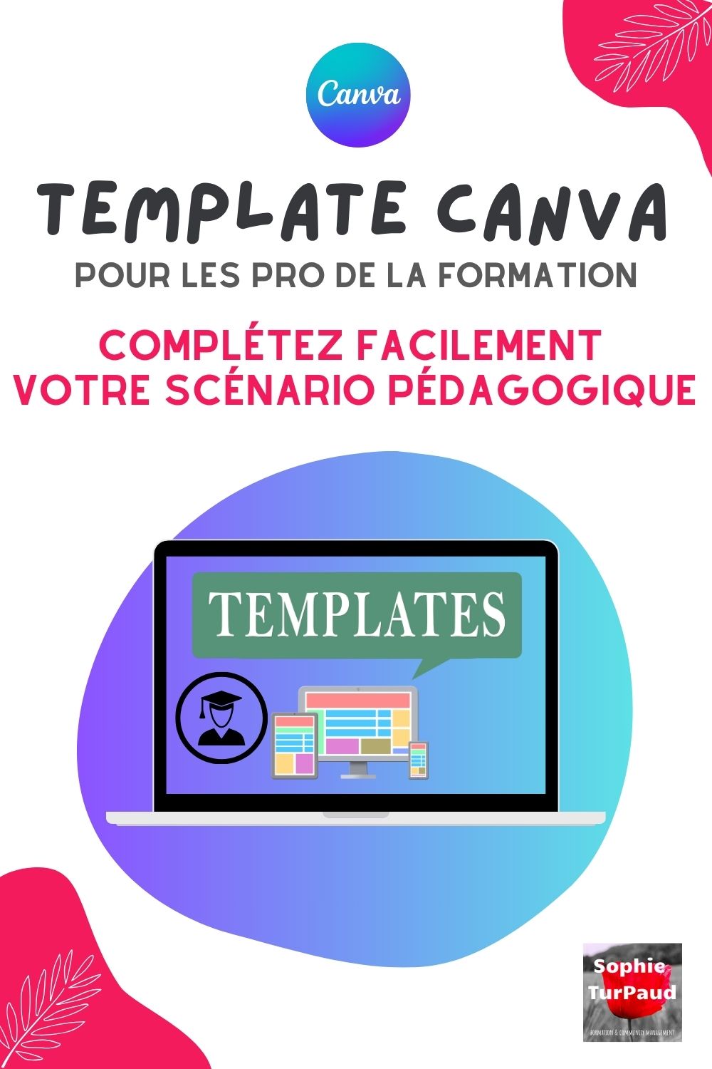 Template Canva sheets scénario pédagogique 