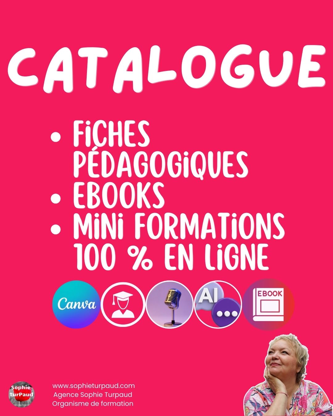 Catalogue de mes ressources , Ebook et mini formations