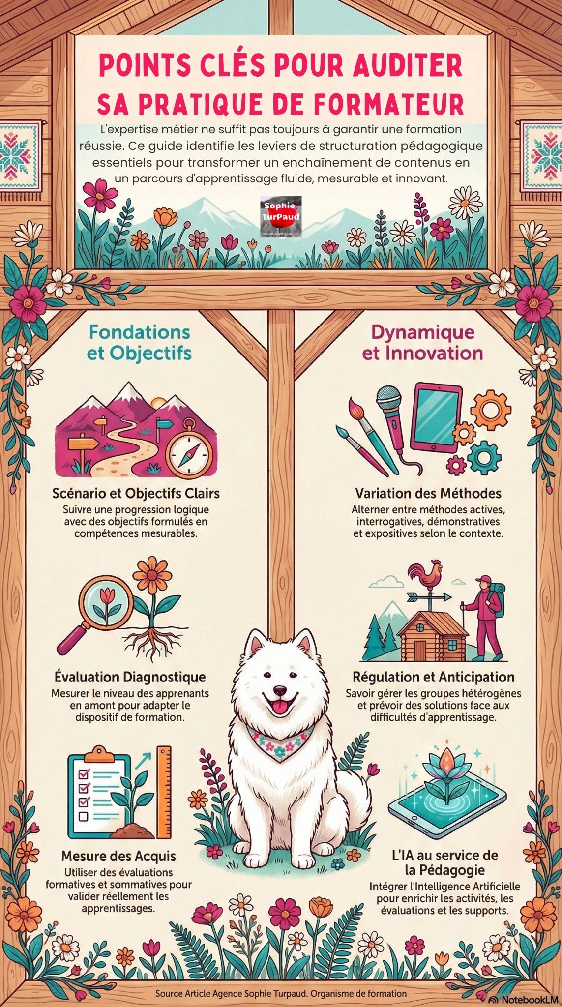 Infographie Points Clés pour Auditer sa Pratique de Formateur